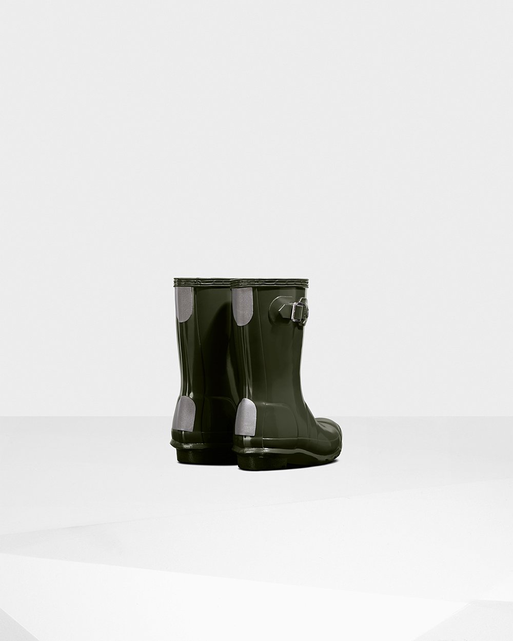 Botas De Agua Hunter Niños Verde Oscuro Oliva Original Little Gloss 674801-FJG